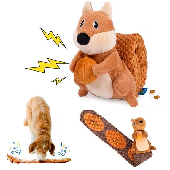 Crinkle Plush Squeaky Dog Toy