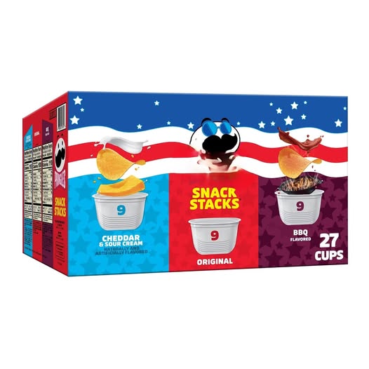 27-Pack Potato Crisps Variety Snack Cups