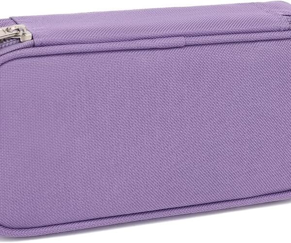 Large Capacity Zippered Multi-Functional Pencil Case