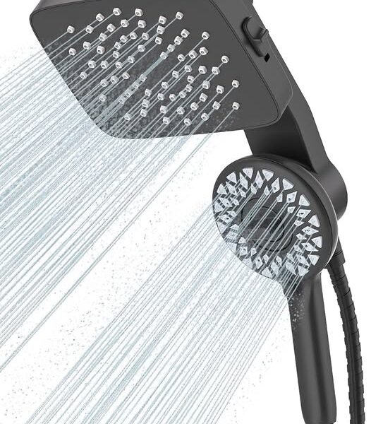 Dual Shower Head with Magnetic Handheld