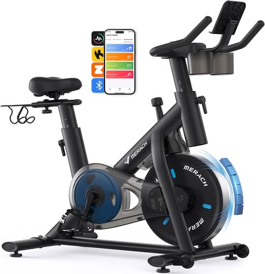 Magnetic Exercise Bike for Home with Tablet Mount