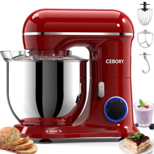 6.5 QT 10-Speed 3-in-1 Stand Mixer with Accessories