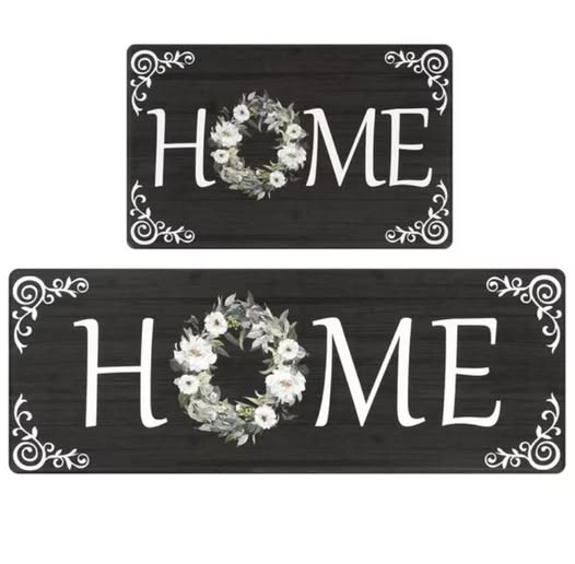 2pcs Anti Fatigue Kitchen Rug Set,18"x30"+18"x47" Waterproof Non Slip Kitchen Runner Rug