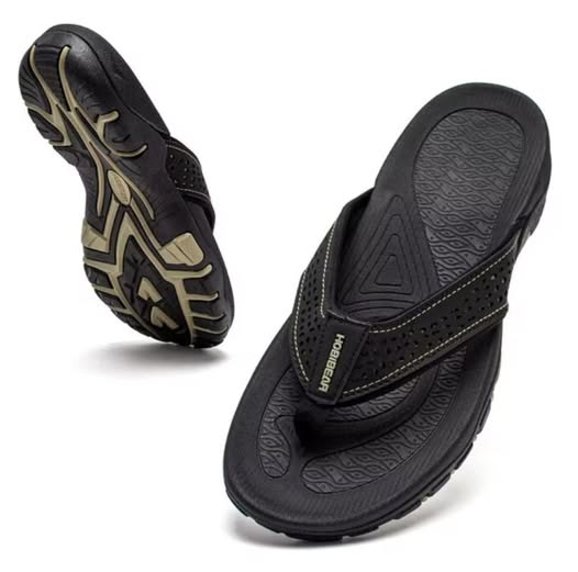 Mens Thong Sandals Arch Support Indoor and Outdoor Beach Flip Flop