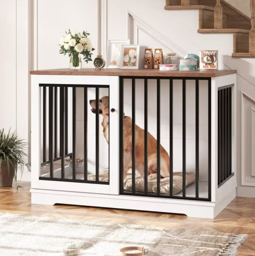 Crate Furniture, 47.2''W Wooden Indoor Dog Cage