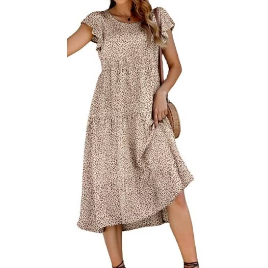 Women Summer Casual Boho Dress Floral