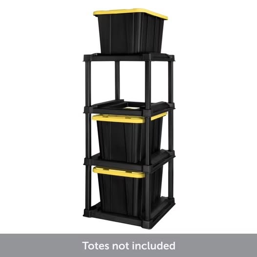 4-Tier Rack for 27-Gallon Storage Totes