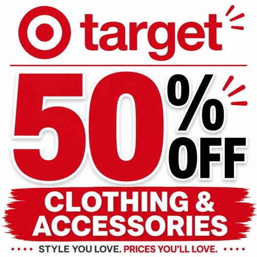 50% OFF TARGET SALE ALERT