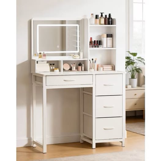 Makeup Vanity with Mirror and Lights
