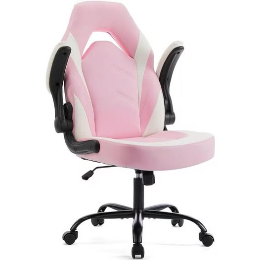 Ergonomic PU Leather Gaming & Office Chair with Flip-Up Armrests