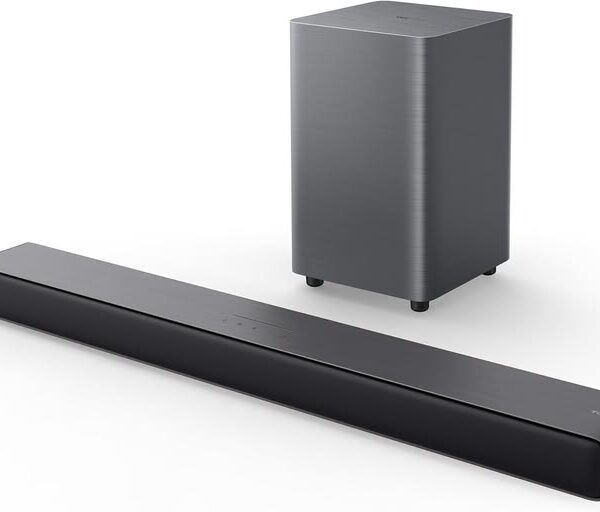 2.1-Channel Soundbar with Wireless Subwoofer, Dolby Atmos & DTS:X