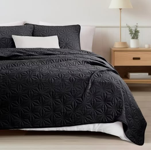 Microfiber King Size 96"x 104" Quilt Set Lightweight Quilted Bedspreads