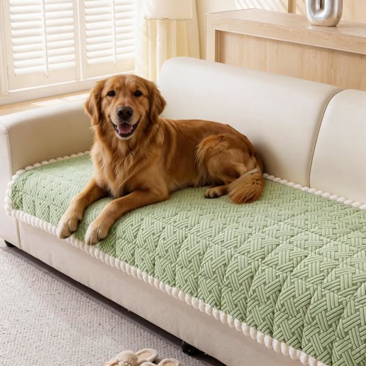 Washable Non-Slip Pet Couch Cover with Elastic Straps