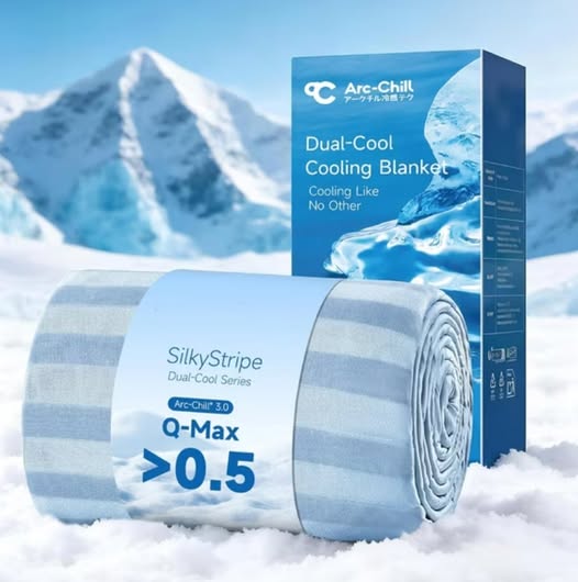 Queen Arc-Chill Cooling Blanket, Double-Sided Breathable Summer Blanket