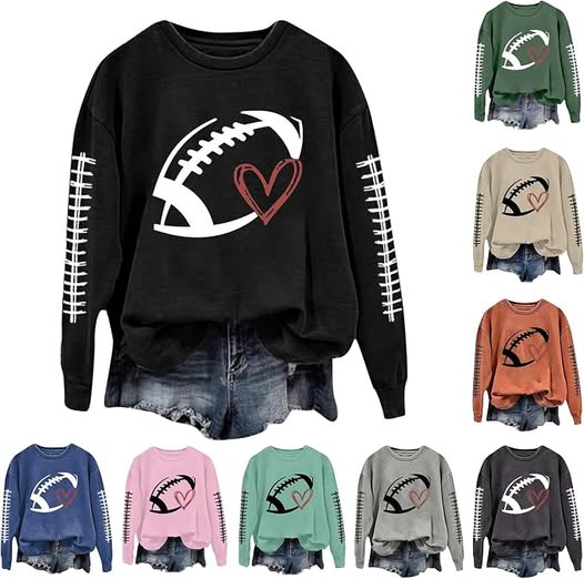 50% 0FF Women's Game Day Football Graphic Sweatshirt