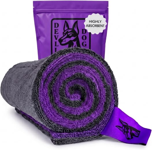 XL 1200 GSM Microfiber Car Drying Towel, 24" x 45" Scratch-Free