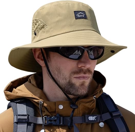 UPF 50+ Wide-Brim Sun Hat for Fishing, Hiking & Beach