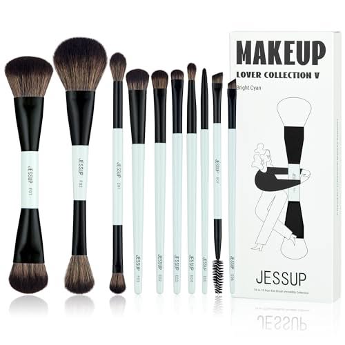 10-Piece Double-Sided Makeup Brush Set