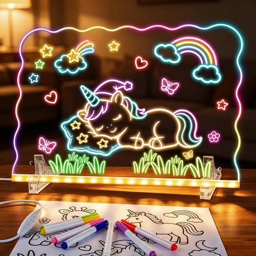 50% 0FF 13" Led Light Up Drawing Board for Kids