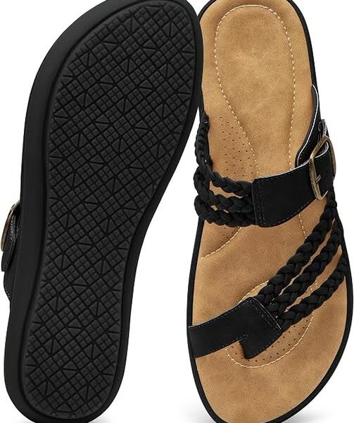 Women's Dressy Comfort Sandals with 3-Layer Cushioning