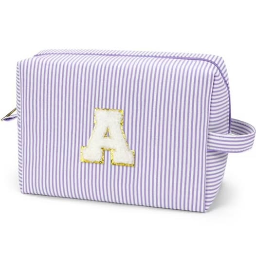 Personalized Initial Makeup & Toiletry Organizer Bag