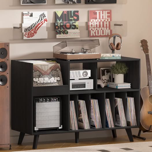 50% 0FF 48'' Large Record Player Stand with Display Area