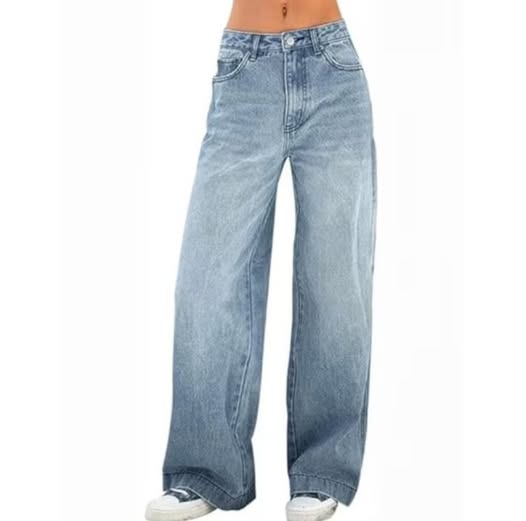 Women's Vintage Y2K Low-Rise Wide-Leg Baggy Jeans