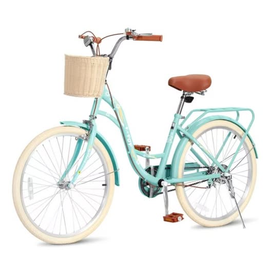 24-Inch Girls' Bike with Basket, Adjustable Seat & Dual Brakes