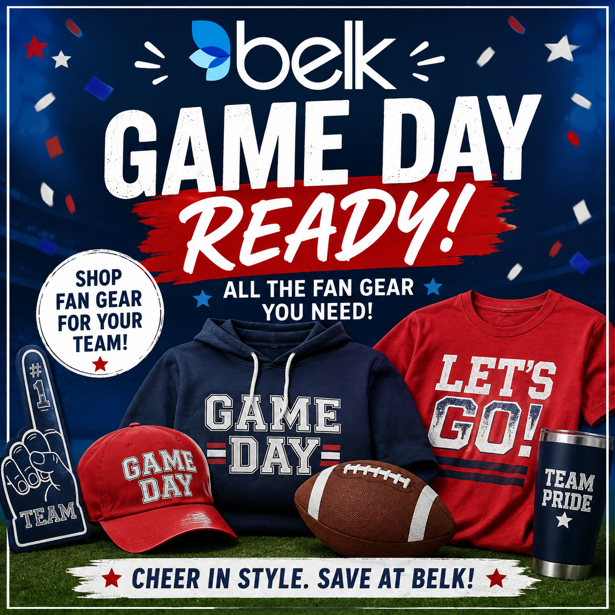 Game Day Starts at Belk!