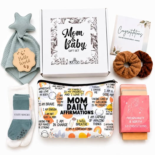 New Mom Gift Set for Pregnancy, Baby Shower & Expecting Moms