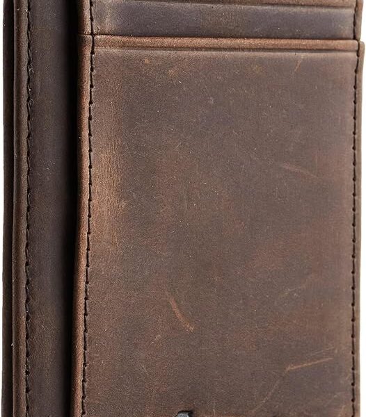 Travelambo Slim Minimalist Leather RFID Blocking Wallet