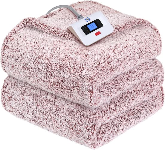 Full Size Electric Heated Blanket with 10 Heat Levels