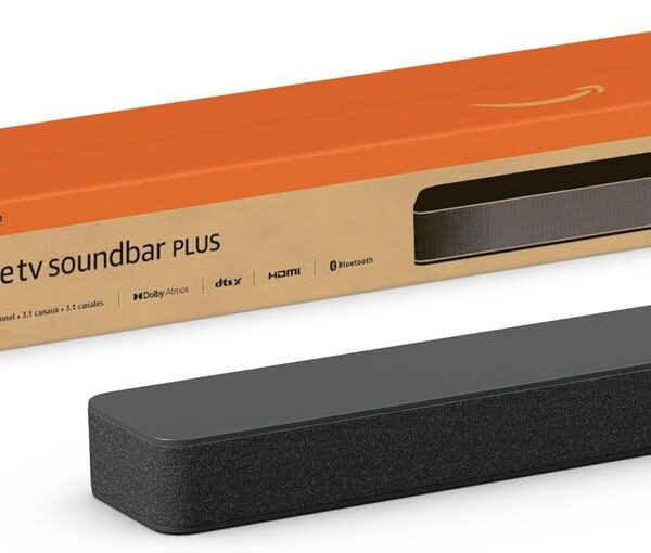 Fire TV Soundbar Plus with Built-In Subwoofer, 3.1 Channel Dolby Atmos