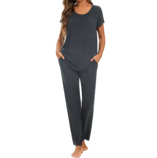 Women's Maternity & Nursing Short Sleeve Pajama Set