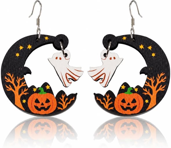 45% 0FF Halloween Earrings for Women, Trick-or-Treat Party Jewelry