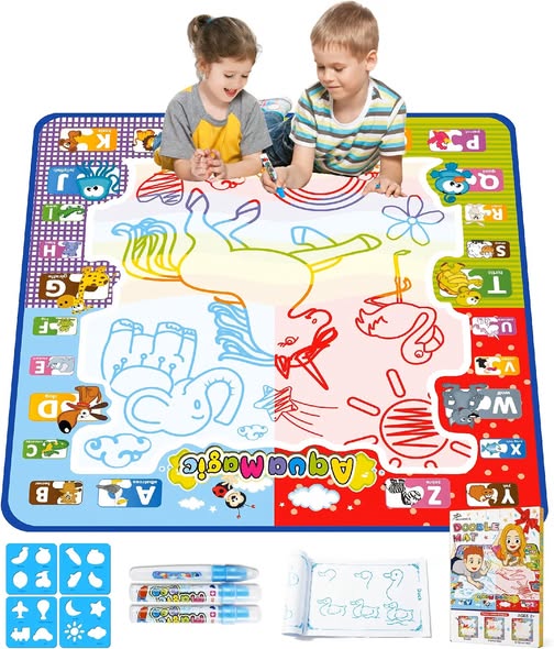 31" x 31" Aqua Water Doodle Mat Educational Drawing Toy for Kids