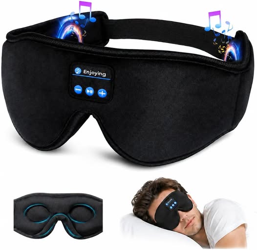 50% 0FF Bluetooth Sleep Headphones & 3D Eye Mask with Ultra-Thin Speakers