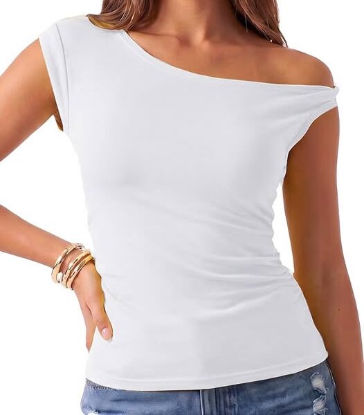 50% 0FF Women's Off-the-Shoulder Sleeveless Tank Top