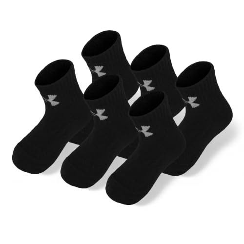 Under Armour Boys' Essential Quarter Socks, Multi-Pack