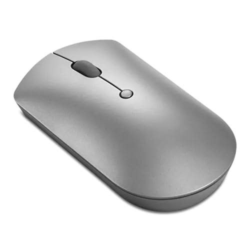 Lenovo 600 Bluetooth Silent Mouse with Adjustable DPI, 4 Buttons, Gray