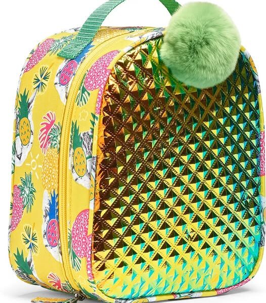 Fit & Fresh Pineapple Insulated Lunch Box, 11 x 8 x 6 Inches