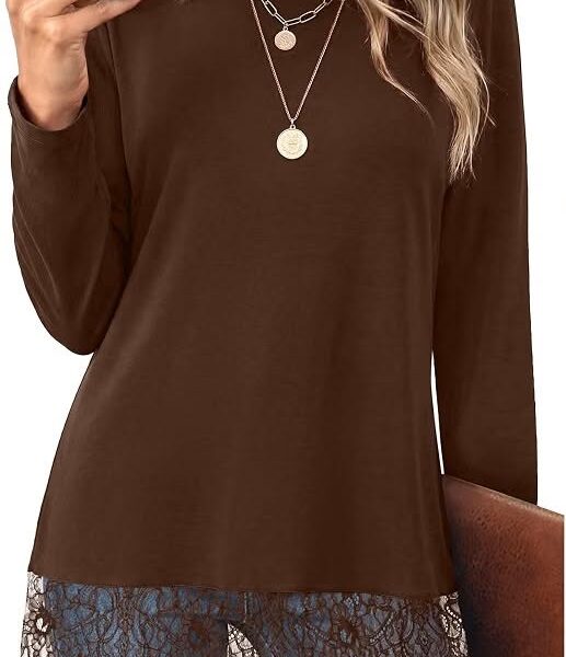 Women's Long Sleeve Lace Tunic Top