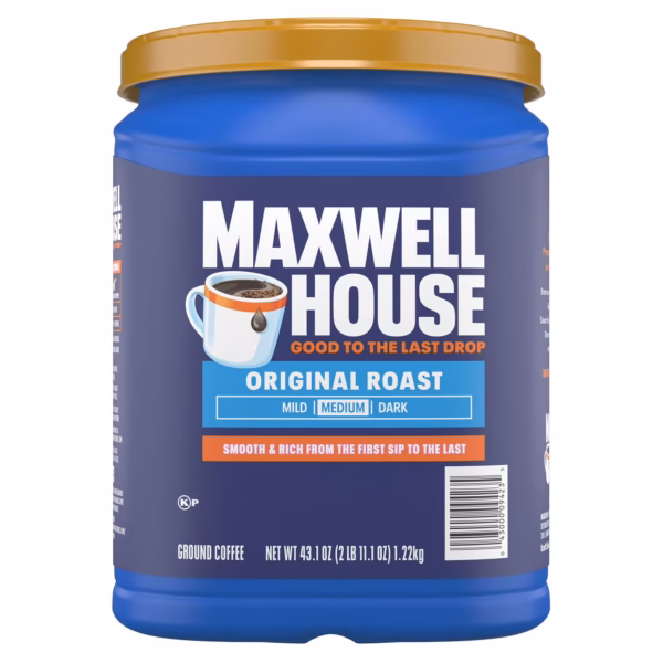 Maxwell House Original Roast Medium Ground Coffee, 43.1 oz