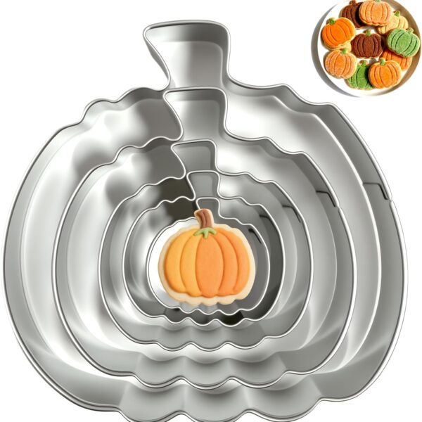Pumpkin Cookie Cutters Set with Box, Set of 5